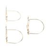 15PCS Table Number Holders Glasses Shape Multifunctional Slick Finish Iron Wire Picture Holder
