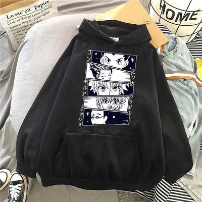 Anime Hunter X Hunter Killua Zoldyck Potlačené pánske dámske mikiny s kapucňou Ležérna voľná mikina Harajuku Unisex Streetwear