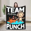 Monkey Punch Needs Hugs Too Cute Macaque Orangutang Flannel Blankets Adults  Warm Comfy Throw Blanket Winter Chair Bed Cover