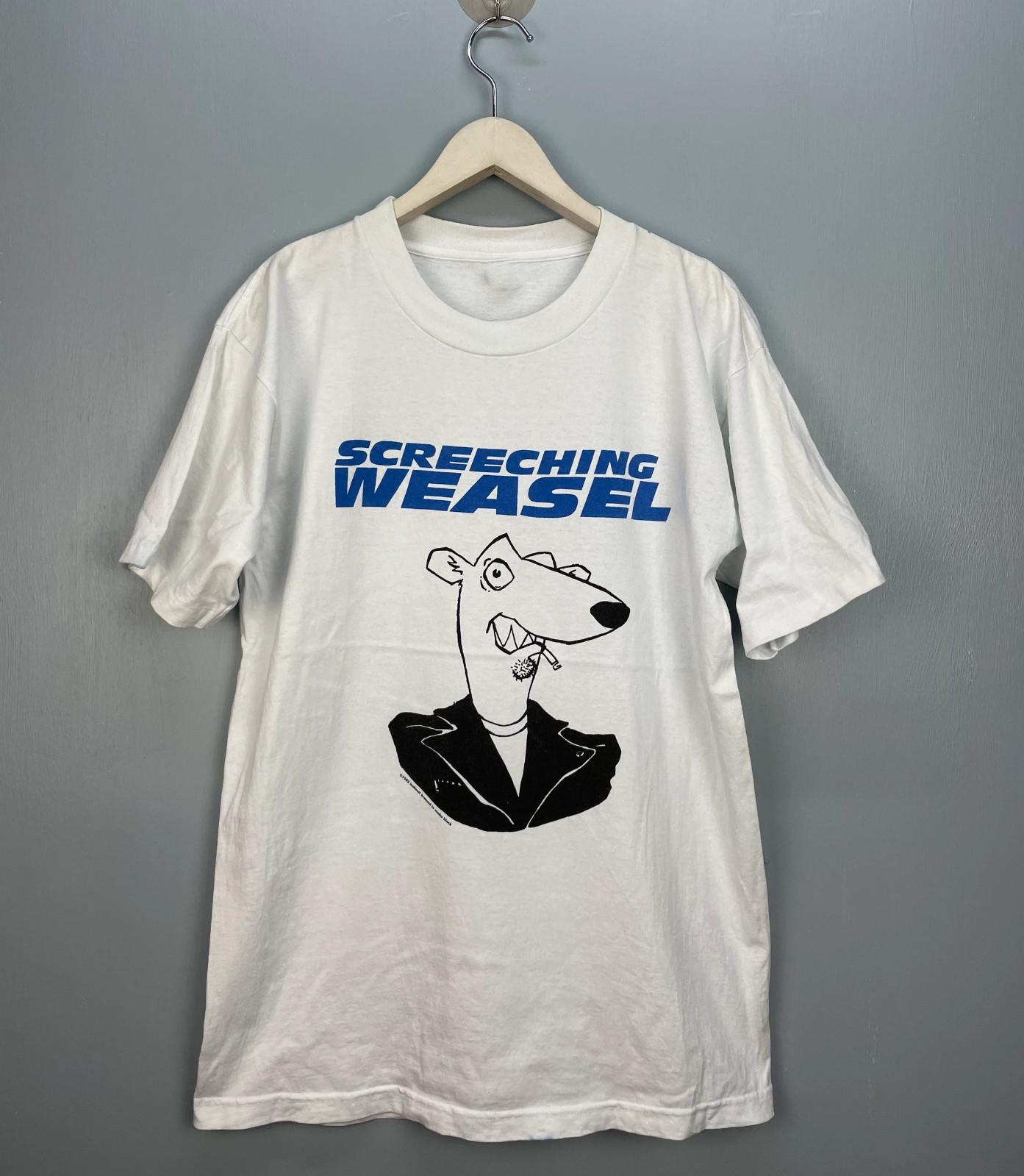 Classic Screeching Weasel Band tee White All Size Shirt AG2171 XXXL