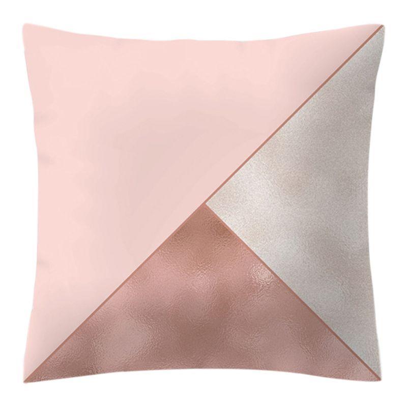 Elegant Rose Gold Geometric Pineapple Glitter Pillow Case For Chic And Trendy Living Spaces