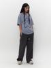 TUOMIO Star Graphic Oversized T-Shirt [Baby Blue]