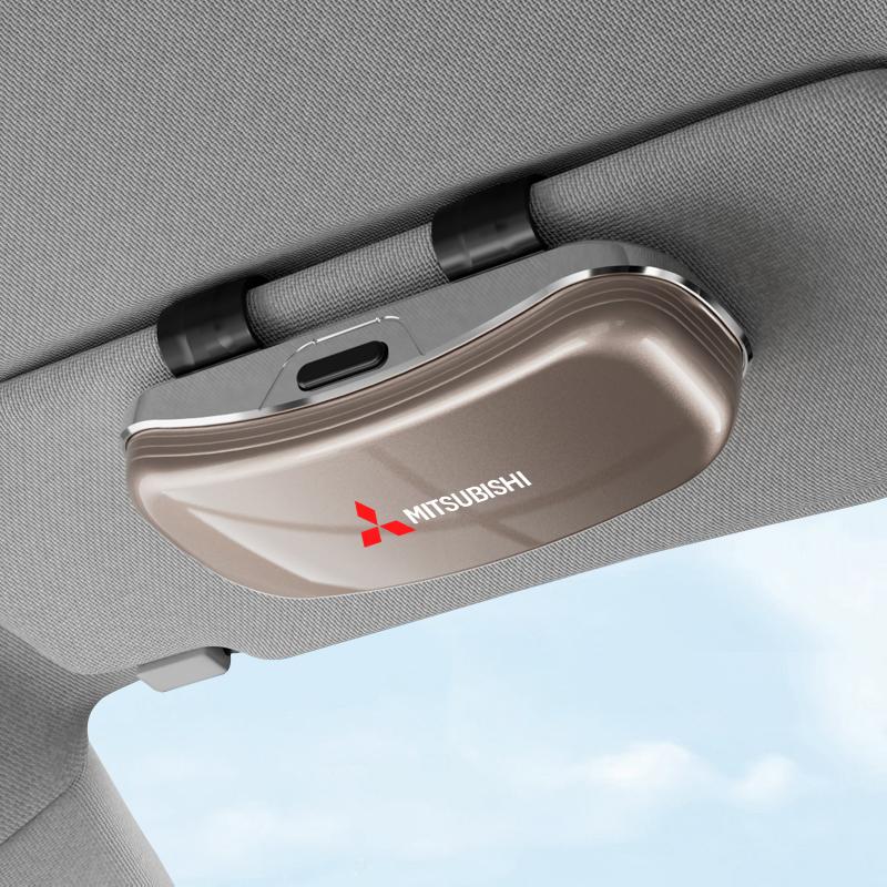 Car Visor Glasses Box Auto Sunglasses Storage box For Mitsubishi Colt I200 Delica Triton Ralliart Ex Star Xpander Mirage Montero