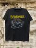 Maglietta Ramones Road To Ruin, Maglietta Nera in Cotone Unisex, Taglia S-5XL
