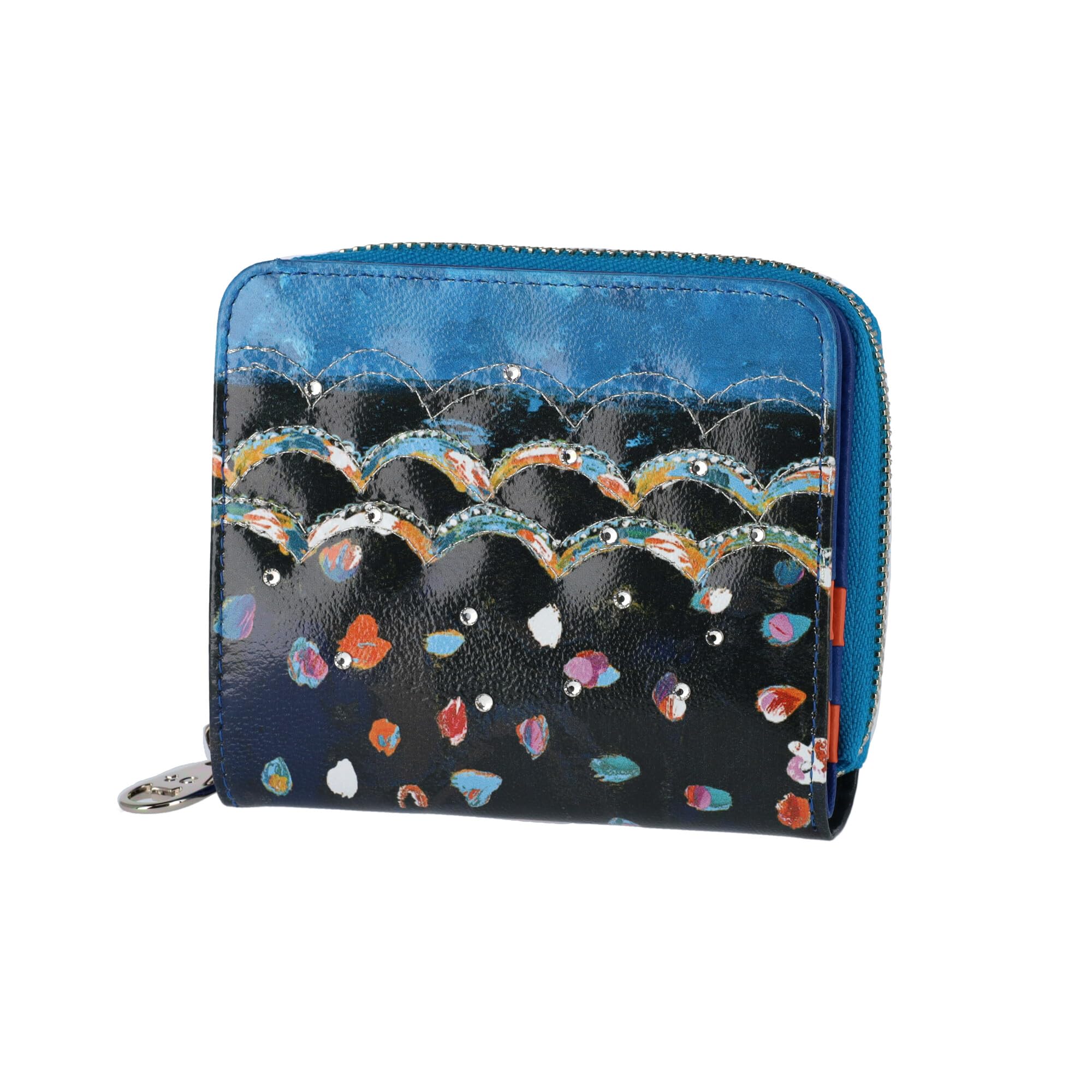 

Tsumori Chisato Цветной леопардовый складной кошелек, Черный, Маленький кошелек