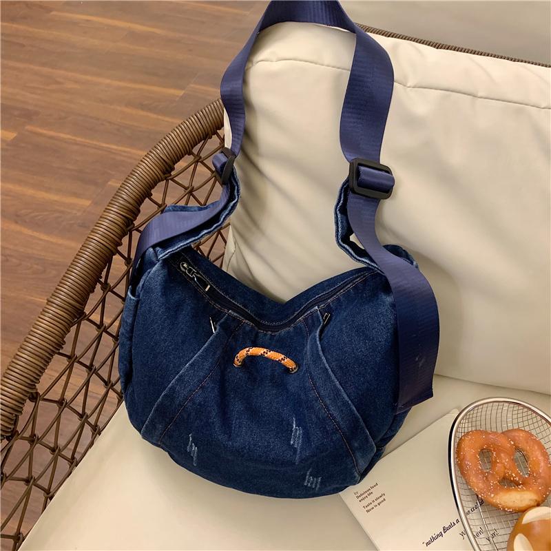 Large Capacity Denim Bag Women's Shoulder Crossbody Bag