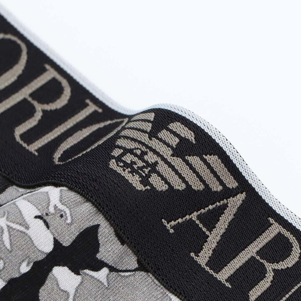 Emporio Armani ALL OVER CAMOU Camo Boxer Shorts, Front Closure, Men's, EU Size, Navy, 54045099