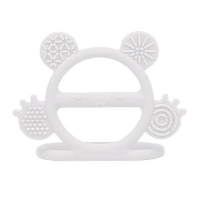 Pantheonbee Silicone Wrist Teether, Clear White, 1 Piece, Korean Baby Products