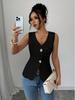 European & American Summer Sleeveless Women's Fashion Vest