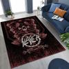 Slayer Heavy Metal Rock Band Skull Art Carpet Rug for Bedroom Living Room Sofa Home Doormat Decor,Large Non-slip Floor Mat