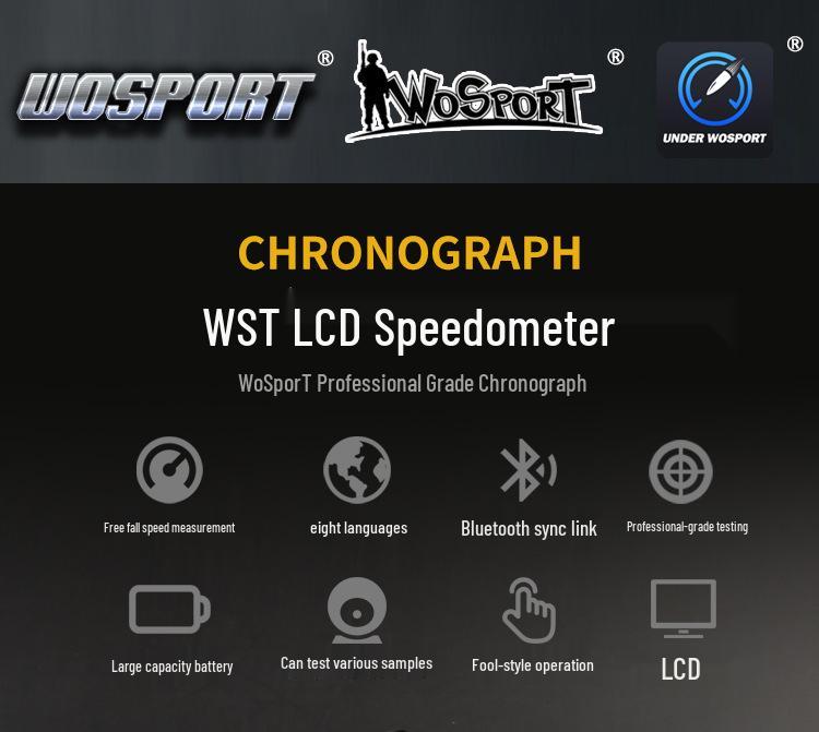 WST Bluetooth Speedometer with LCD Display & Multi-Language Support