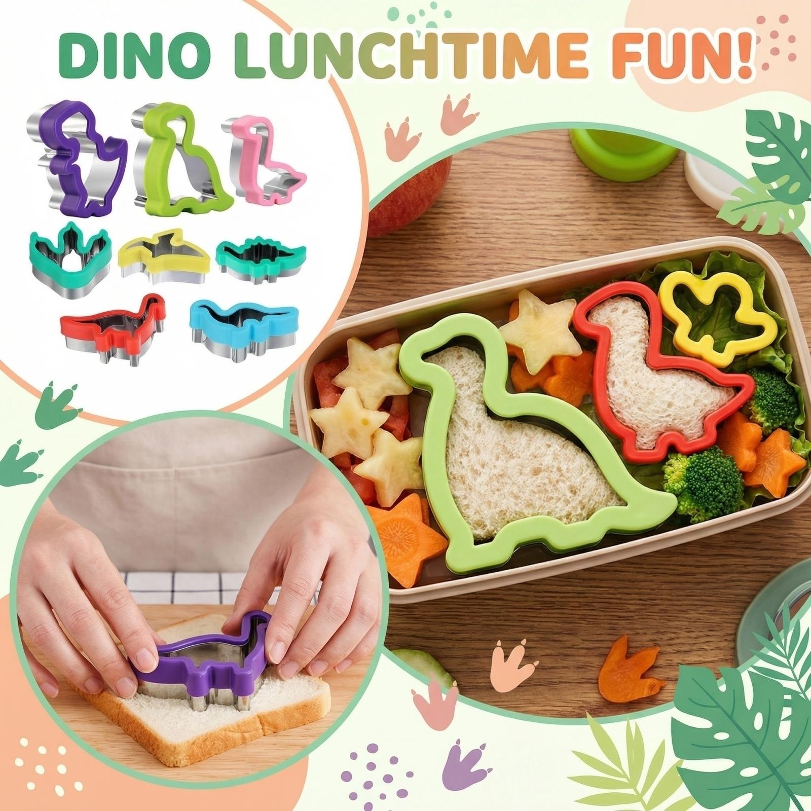 

Мультяшная форма для запечатывания и вырезания сэндвичей - Пресс для краев хлеба, подходит для и выпечки, отличный инструмент для DIY-ланчбокса, кухонный инструмент для детей. One Size