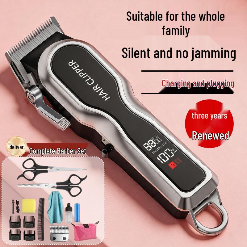All-Metal Professional Electric Hair Clipper & Trimmer Set