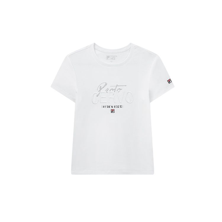 

Fila Повседневная универсальная футболка с коротким рукавом Женские топы Белый F11W028122FWT S