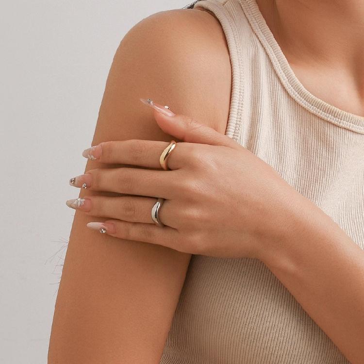 Pack of 3 Irregular Rings Accessory Bendable Rings Jewelry Set for Style Seekers