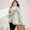 New women's winter short down cotton clothes loose thickened warm cotton-padded clothes hooded jacket