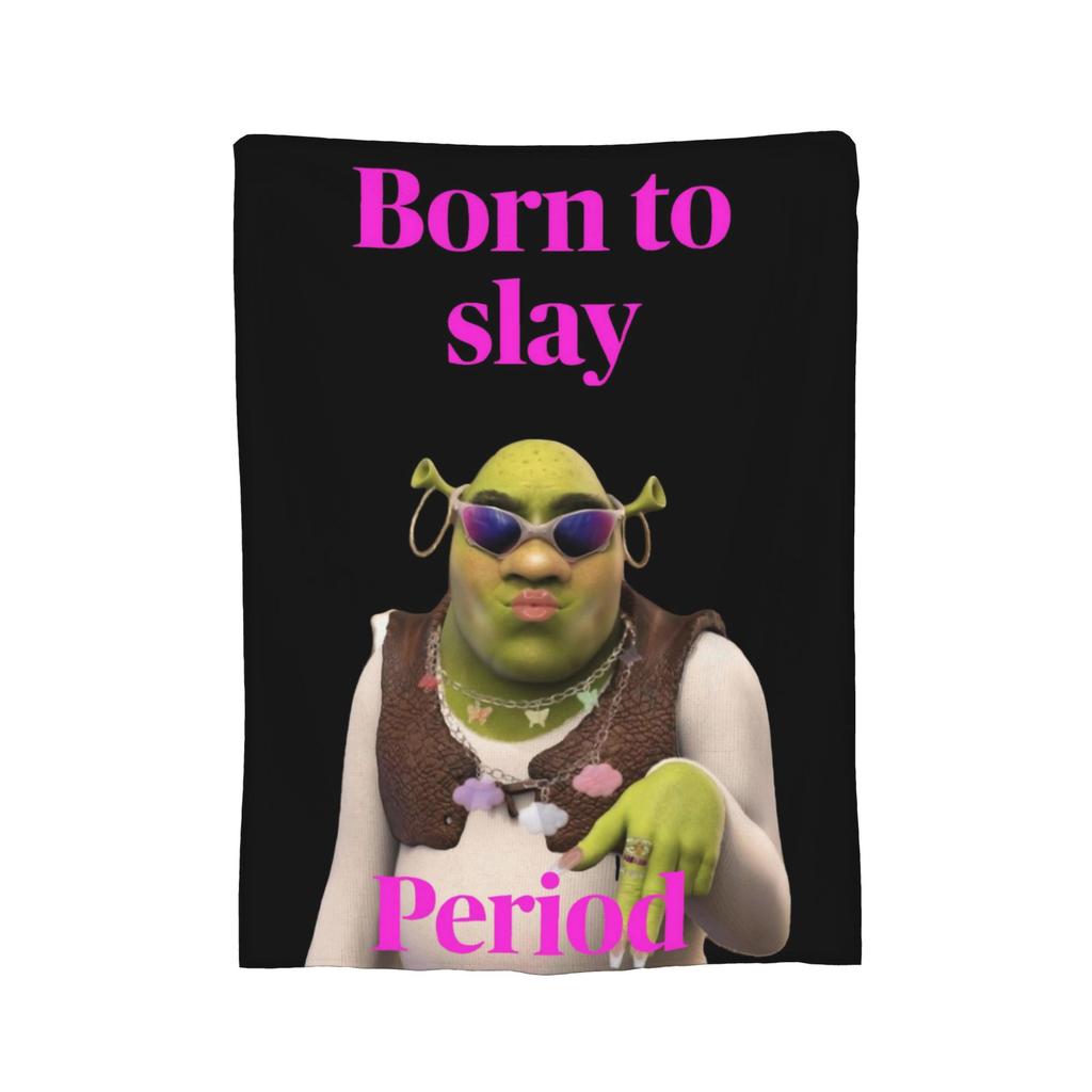 Cartoon Monster Shreks Blankets Velvet  Winter  Breathable Lightweight Thin Throw Blankets for Bed Outdoor Bedspreads