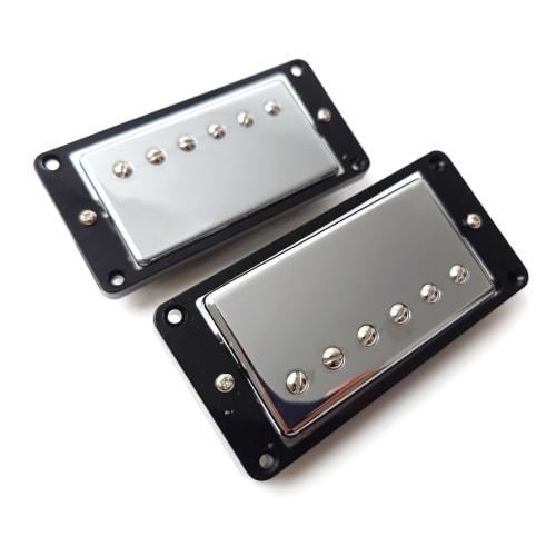 ProBucker Alnico 2 Humbucker Pickup Set for Gibson Les Paul Neck & Bridge Pickups with 2-Conductor Quick Connect Terminals, 2V2T Wiring Harness, and V