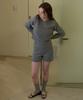 Mohe Cozy Short Knit Pants _ Gray