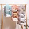Organizador de armário multicamadas com fita de fixação Oxford Cloth Home Dormitório Underware Organizador para banheiro