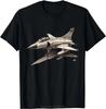 French Air Force Mirage Aeroplane Oversized T-shirt Casual Streetwear O-Neck Cotton Tshirt Unisex Tops Tees Men's Clothing