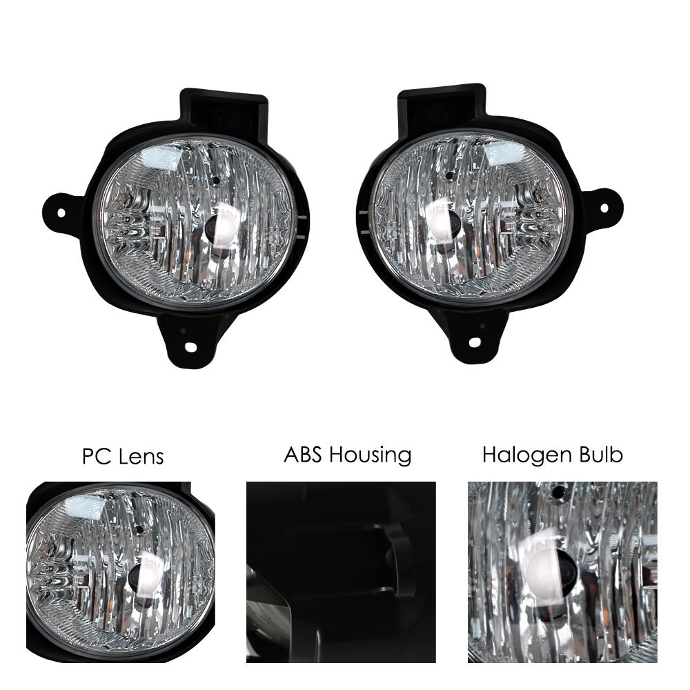 For Toyota Hilux Vigo Champ 2011 2012 2013 2014 M&C Car Fog Light Assembly Kit Front Bumper Fog Lamp Replacement Harness Switch