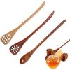3 Pack Wooden Honey Mixing Stirrer Honey Dipper Sticks Honey Spoon, Wooden Honey Spoon and Dipper, Honey Sticks for Tea Spoons, Coffee Stirring
