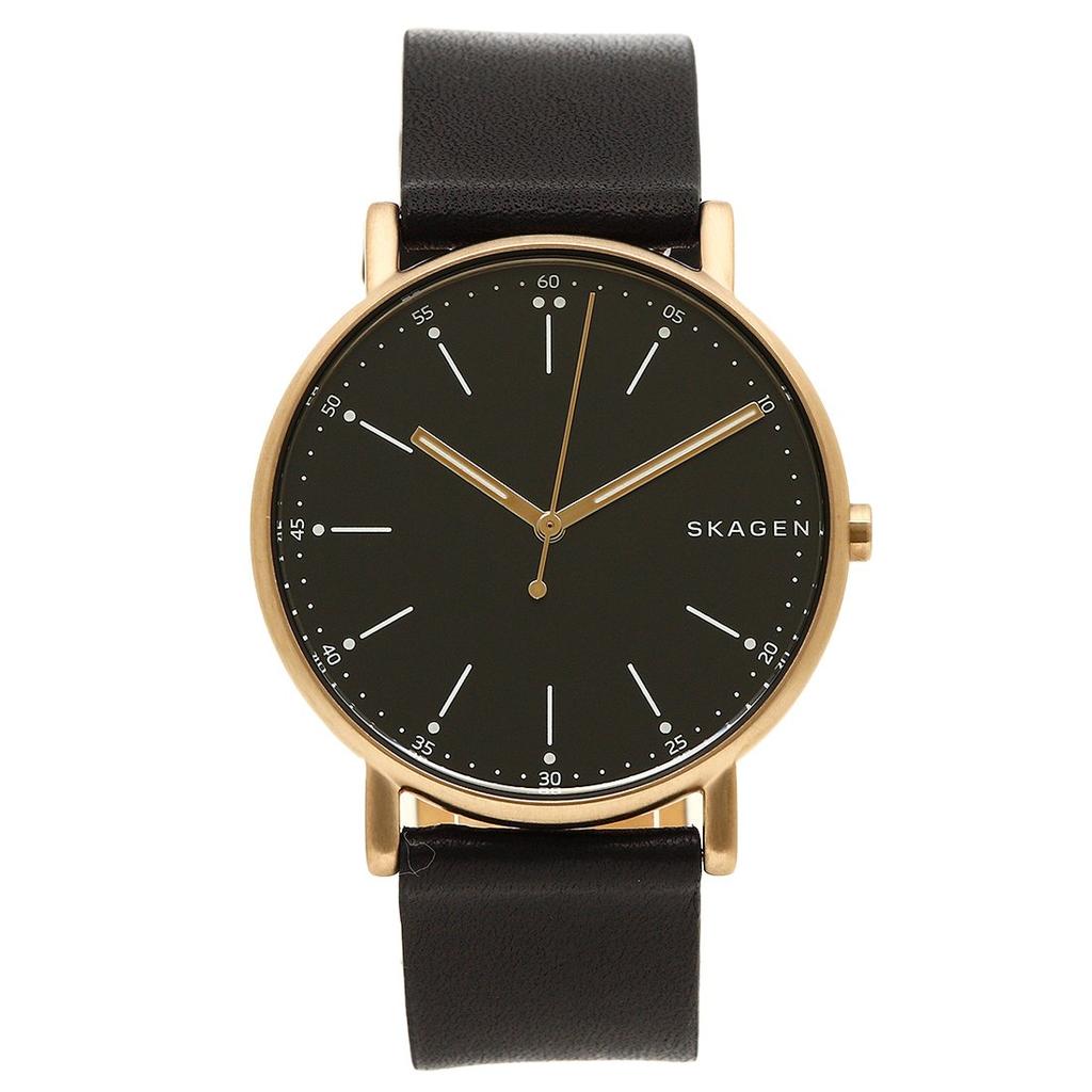 Skagen Signature Quartz Watch for Men and Women, 30mm, 34mm, and 40mm, Black (SKW6401) [Parallel Import]