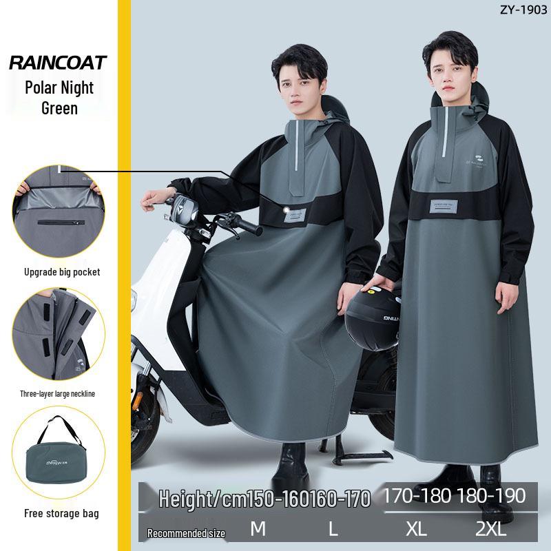 Heavy-Duty Full-Body Electric Scooter Raincoat