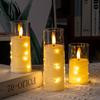 LED Copper Wire Candle String Lights with Remote Control for Parties and Events.