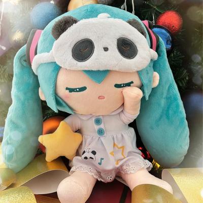 Muñeca de Dormir Kawaii Hatsune Miku Figura de Anime Juguetes de Peluche Acompañan a los Niños a Dormir Almohada Corporal Regalos de Cumpleaños para Niñas 30 cm