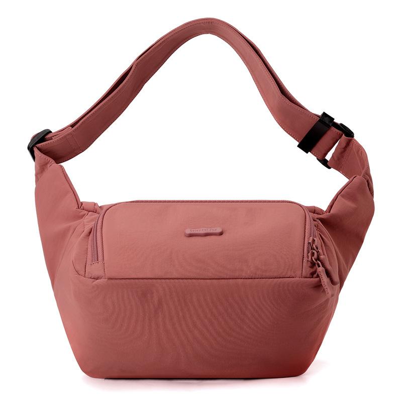 New Women's Crossbody Shoulder Bag Macaron Color Simple Commuter Versatile Chest Bag Fanny Pack