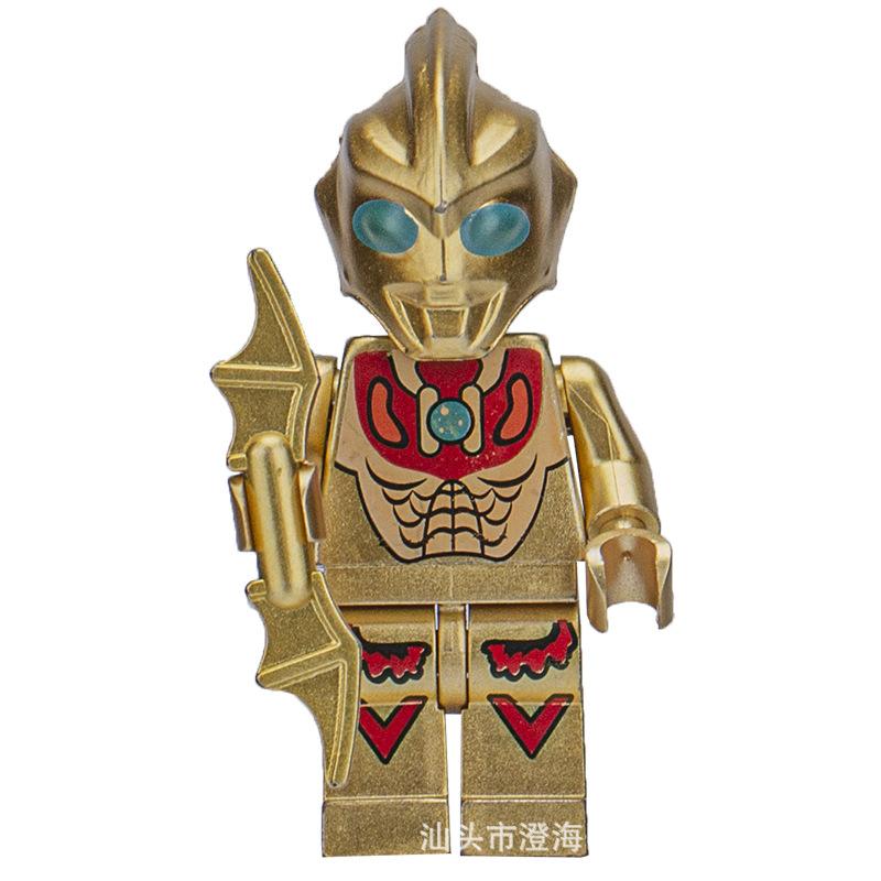 Ninja Warrior Superhero Doll With Weapon Single Building Block Assembly Toy