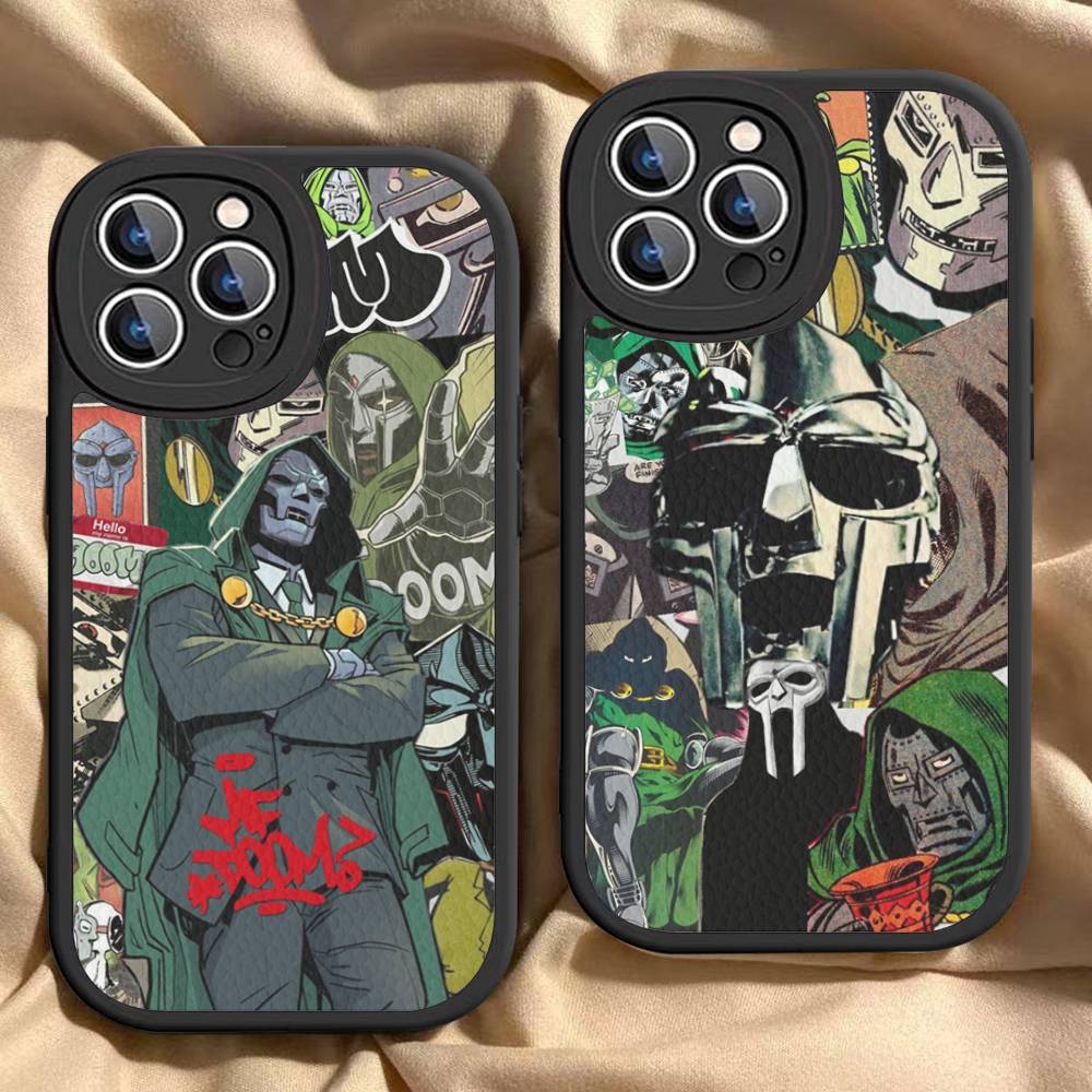 MF-DOOM Rapper For IPhone 16 15 14 16E 13 12 11 Pro Max Plus Phone Leather Case