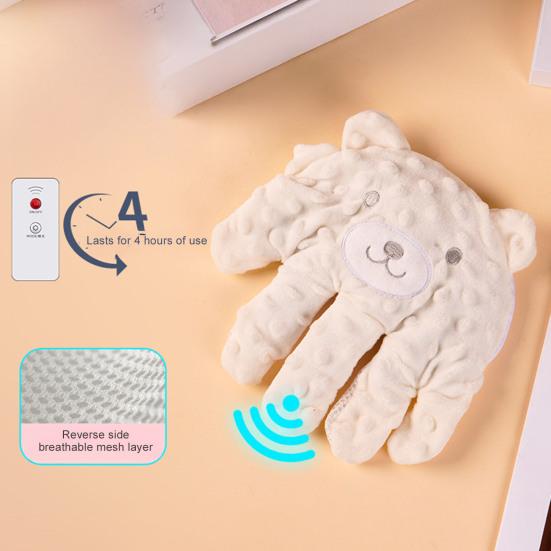 Baby Schnuller Handfläche Plüsch Beruhigende Handfläche mit sanftem Klopfen Fernbedienung Weiches Säuglings Beruhigungsspielzeug Schlafhilfe für Neugeborene Mädchen Jungen