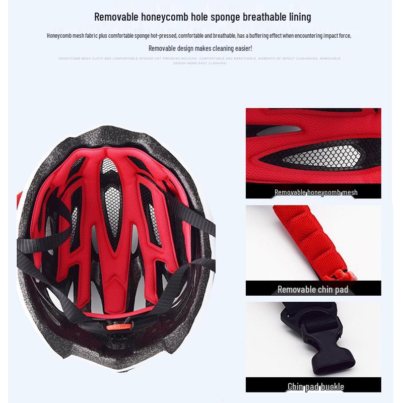 Matte Adult Bicycle Helmet - Unisex Road Bike Helmet for Outdoor Cycling