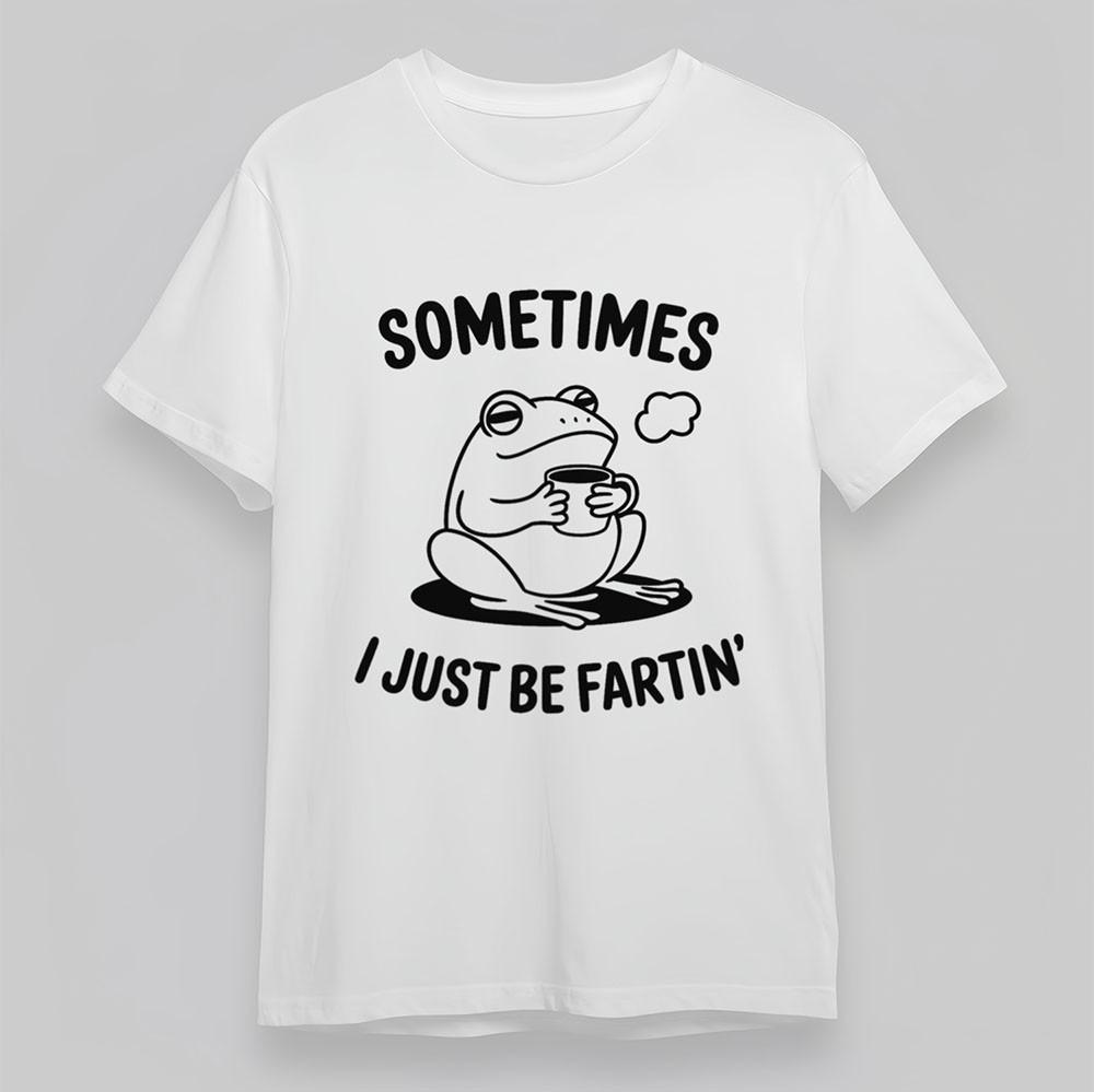 

Women s Comfy T-Shirt Frog Holding Cup Graphic Tee Short Oversize Cotton White 4XL