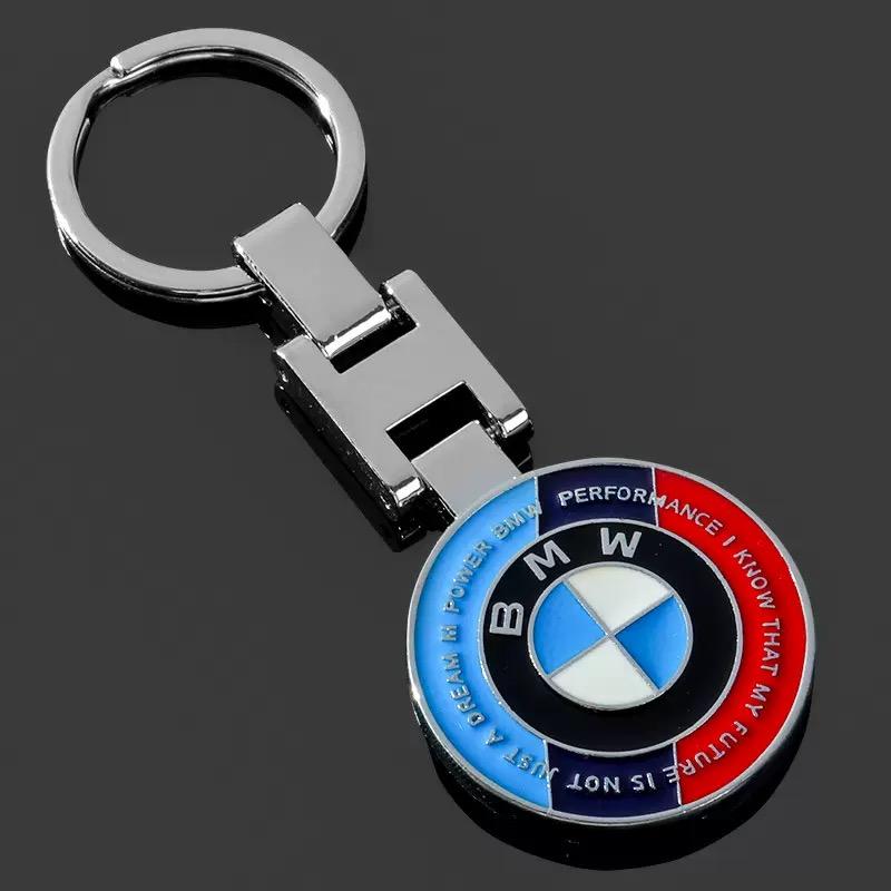 For 50th Anniversary New Logo BMW Emblem Luxury Car Keychain For BMW X1 X2 X3 X4 X5 X6 3 5 Series M2 M3 M4 M5 M6 M7 Accessories pdck62