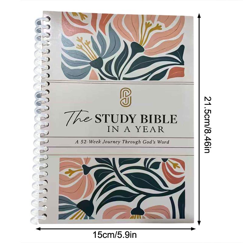 The Bible In A Year A 52-Week Study For Women – Spiral Bound Daily Scripture Reading & Reflection Guide