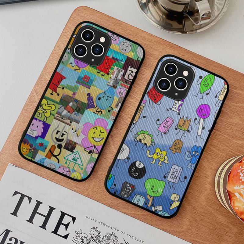 Bfdi Poster Battle For Dream Island Phone Case Hard Leather Case for iPhone 11 12 13 Mini Pro Max 8 7 Plus SE 2020 X XR XS Coque