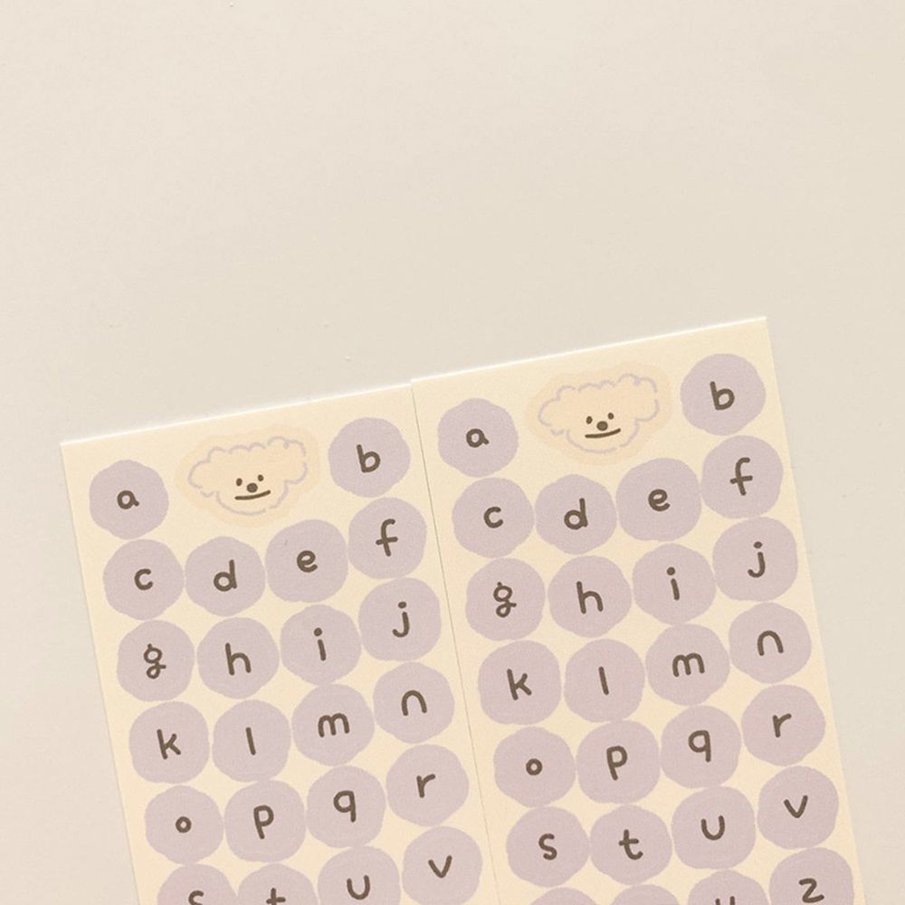 Buntes DIY Scrapbooking Journal Selbstklebende Alphabet-Sticker Dekorative Papiersticker