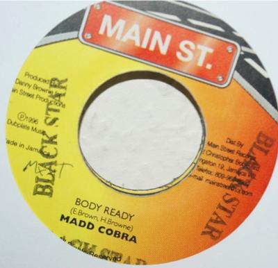 7inch Record MAD COBRA - Body Ready NONE Main St. 1996 Jamaica Reggae, Ska & Dub Used