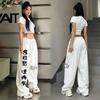 New Women's Printed Casual Sweatpants, High Waist Loose Fit Hip-Hop Dance Joggers with Slimming Effect, Streetwear Trousers for Summer Fashion