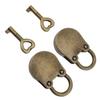 2sets Bronze Bear Shaped Padlock Zinc Alloy Storage Cabinet Padlock  For Storage Box