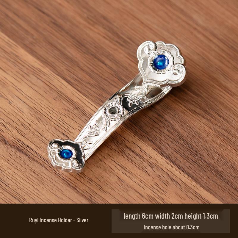 Antique Double-Layer Lotus Incense Holder for Tea Ceremony and Buddha Incense, Multi-Porous Sandalwood Line Burner.