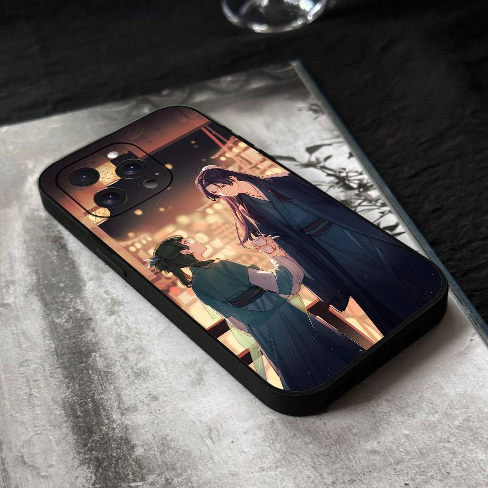 The Apothecary Diaries Anime Phone Case Black Silicone Soft Shell For IPhone 17 16 15 14 13 12 11 Air Pro Max Plus Hot Sale