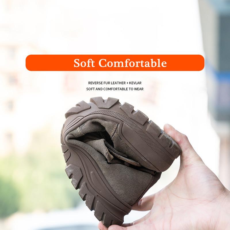 Work Safety Shoes Men Steel Toe Shoes Puncture-Proof Work Sneakers Anti-smash Indestructible Shoes Safety Boots