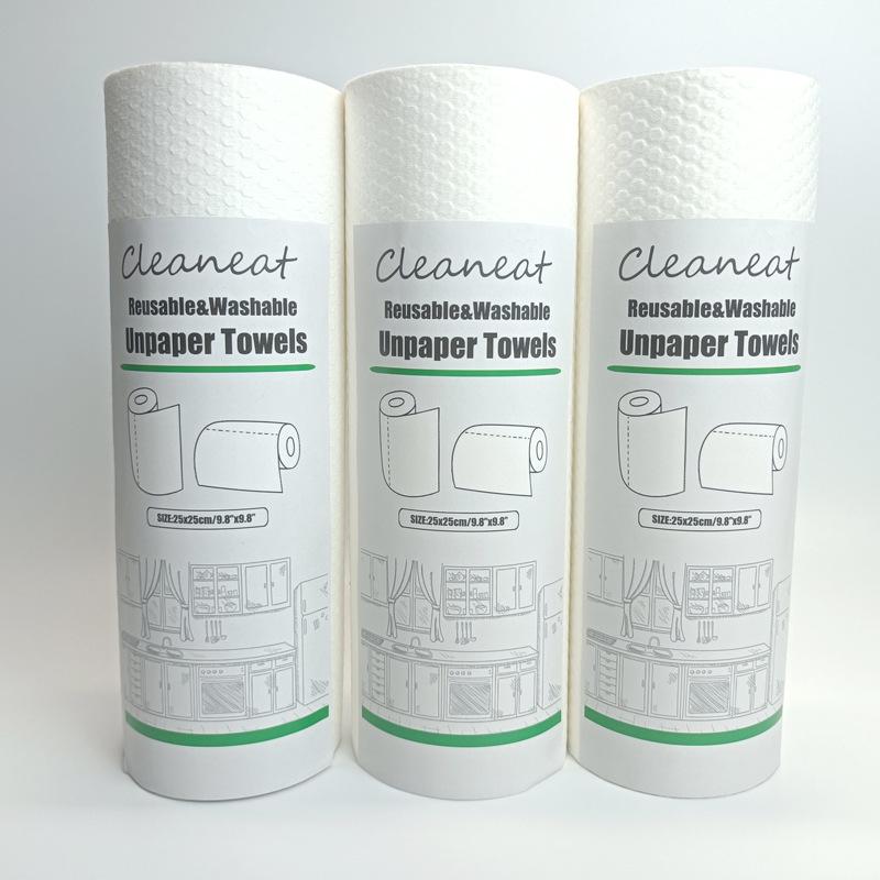 

Kelingnit Утолщенная Одноразовая Кухонная Бумажная Тряпка Подарочная Коробка 1 Roll, 25x25cm, 50 Sheets, Thick