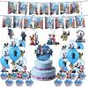Kit de Décoration Anniversaire Zootopie 2, Bannières Assiettes Nappe Ballons Fournitures