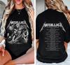 Metallica M72 World Tour 2025 Concert  Rock Band Fan Tee S-4XL Unisex T-Shirt
